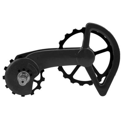 Metal and Ceramic Uncoated Bicycle Pulley Rear Derailleur Guide Wheel Bike Accessory(Ceramique Noire )