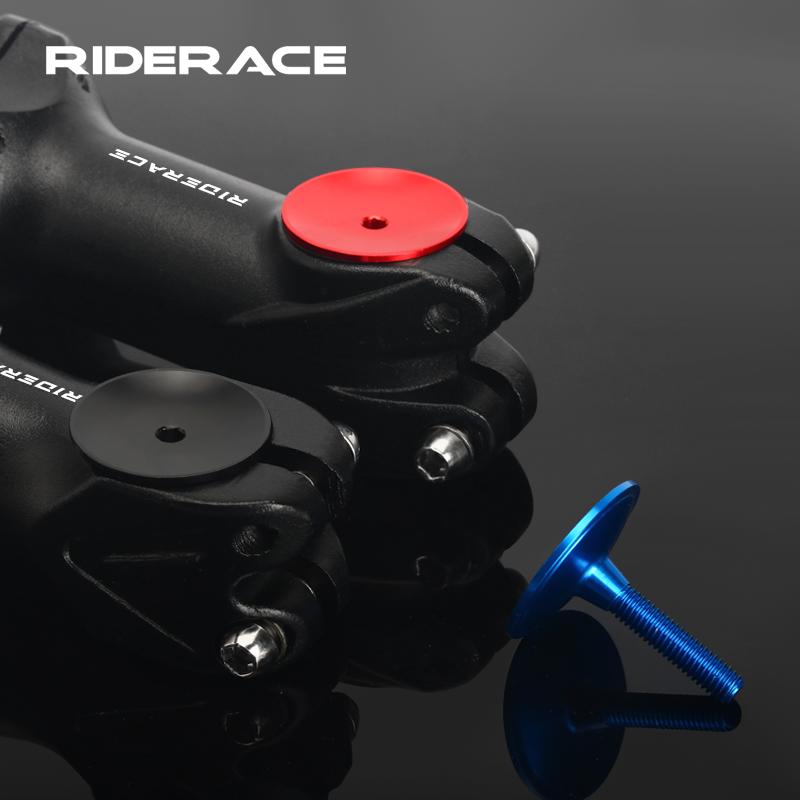 Bicycle Stem Top Cap Alluminum Alloy Road Mountain Bike Headset Cap Cover Screws Stem Spacers For 28.6mm MTB Fork Tube Cover