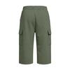 Men Loose Fit Knee Length Cargo Shorts with Elastic Waistband Drawstring and Large Side Pockets for Daily Wear