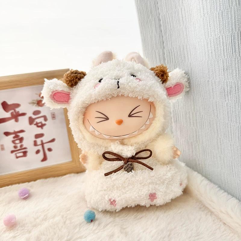 Labubu Doll Clothes Fashion Animal Set for Labubu Idol V1 V2 Dolls Clothing Accessories 15/17cm Plush Doll Universal