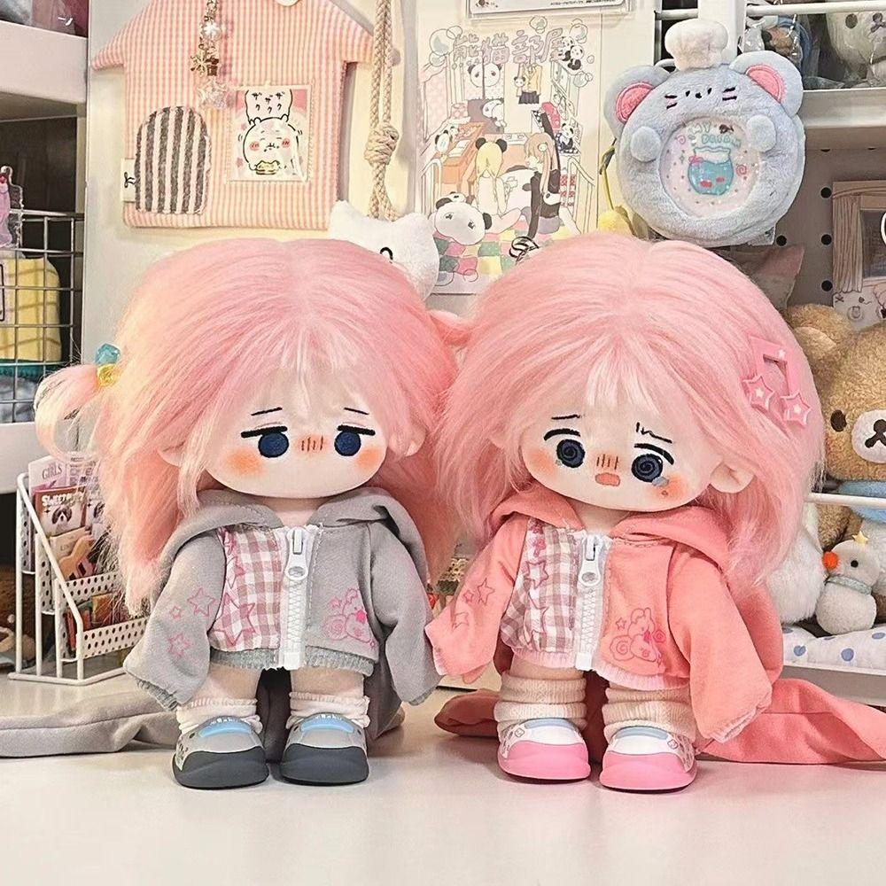 20Cm Doll Clothes Cartoon Rabbit Ear Doll Accessories Doll Rabbit Ear Coat Changing Dress Game Playing House