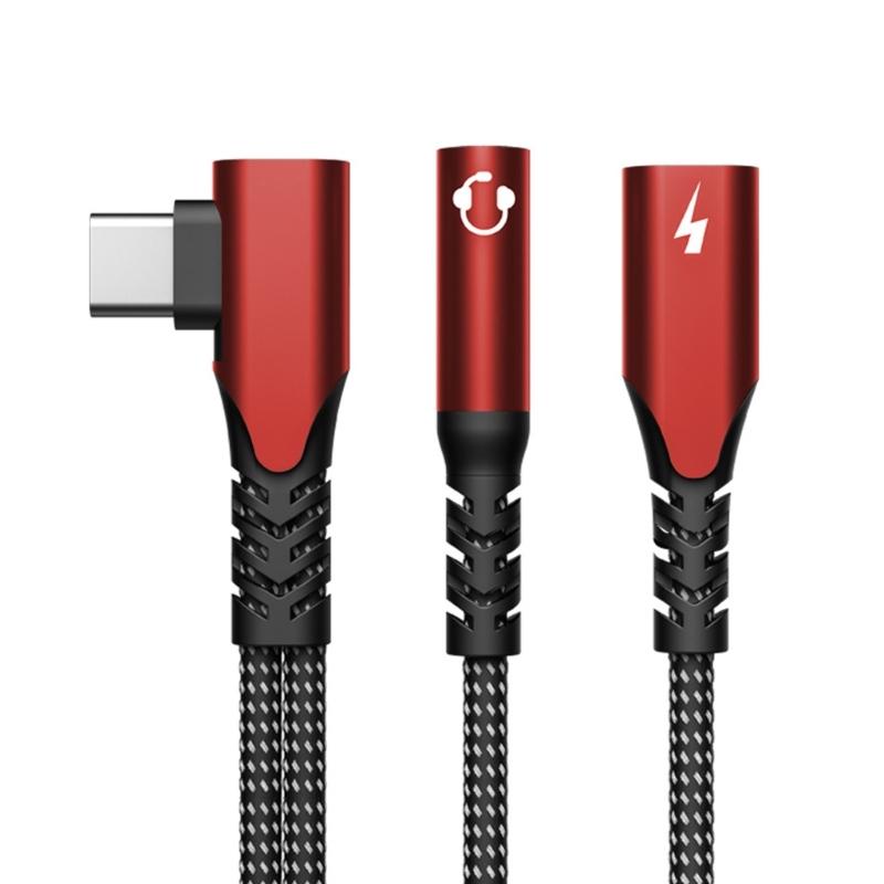 

2 in 1 Type C to 3.5mm Sound and PD60W Charging Converters with HiFide Sound and Nylon Braided Cable