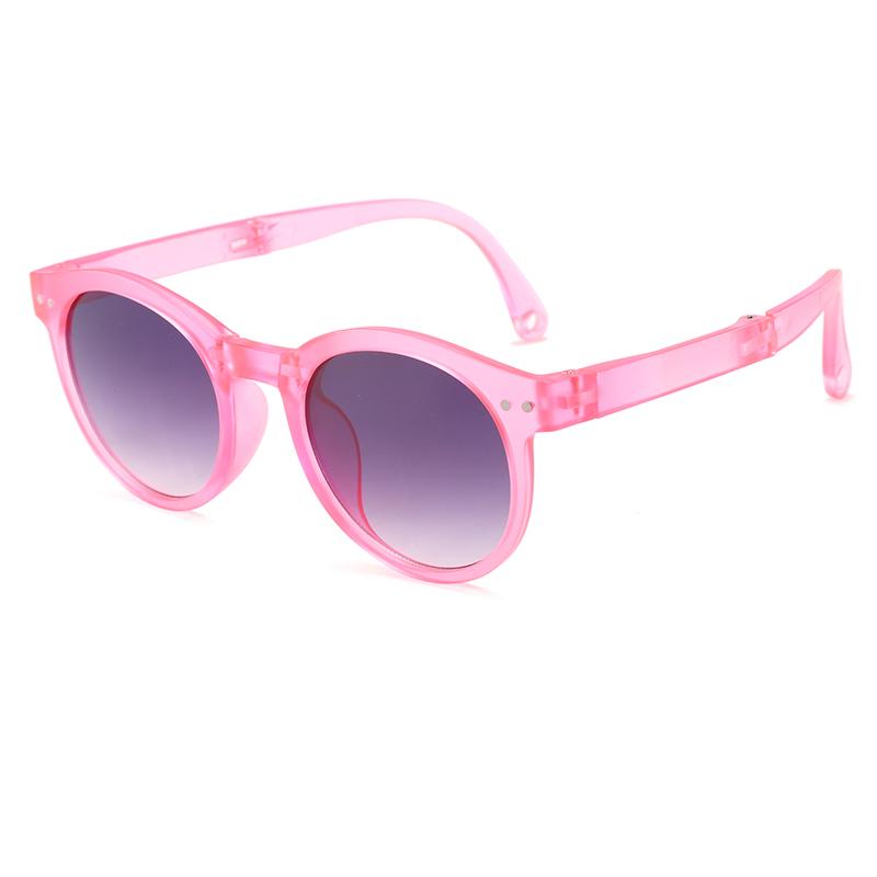 New Candy Color Sunglasses for Kids Folding Large Frame Sun Glasses Children's Folding Eyeglasses UV400 Eyewear