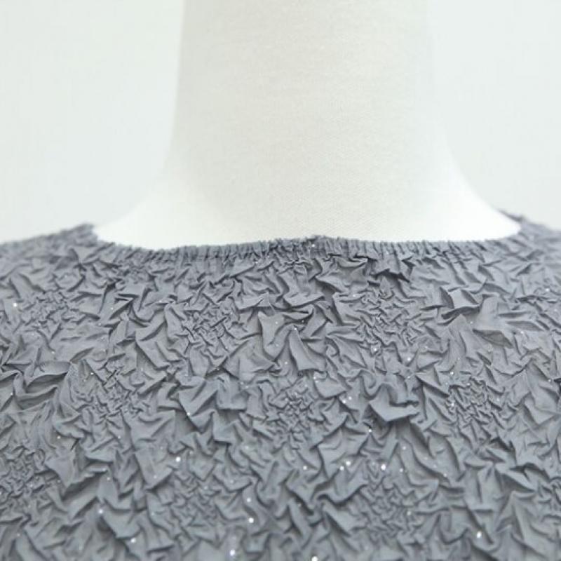 Shiz Madam Top For Mom Shine Pearl Pleats 50s T57108