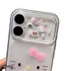 Cute Kitty Transparent Phone Case for Apple 17/16/15/14/13 Pro Max and 12/11 Pro/XR/XS.