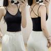 Ice SilkTank Top Brustpolster Neckholder Crop Tops Damen Sommer Camis Rückenfreies Camisole Fashion Tube Lady Ärmelloses Cropped Vest
