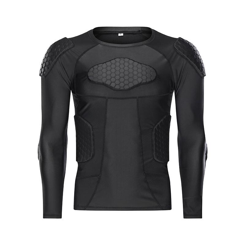 Anti-collision Long-sleeved Football Goalkeeper Suit, Football Suit, Ski Hip Protection, Chest Protection, Basketball Sports Training Suit.