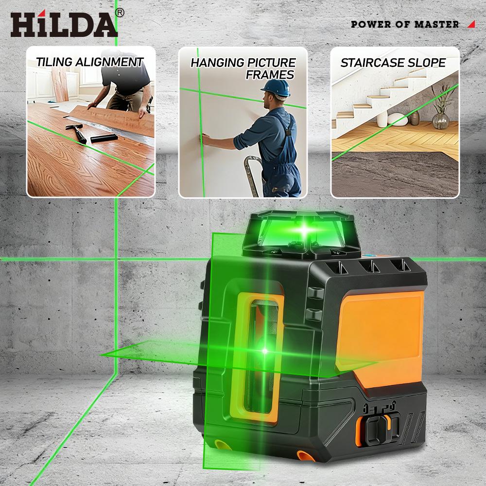 Green Laser 5-Line Mini Display Level – High Precision, High Brightness, Automatic Leveling