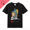 Dota 2 T-shirt Jeu T-shirt Unisexe Unisexe Coton Col Rond Vintage Classique Drôle Décontracté Promo Nerd Gamer Streetwear T-shirts Graphiques