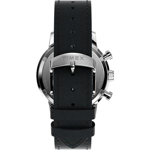 Timex Men's Marlin 40mm Watch, Black/Silver-Tone/Stainless Steel. One Size, Marlin 40mm.