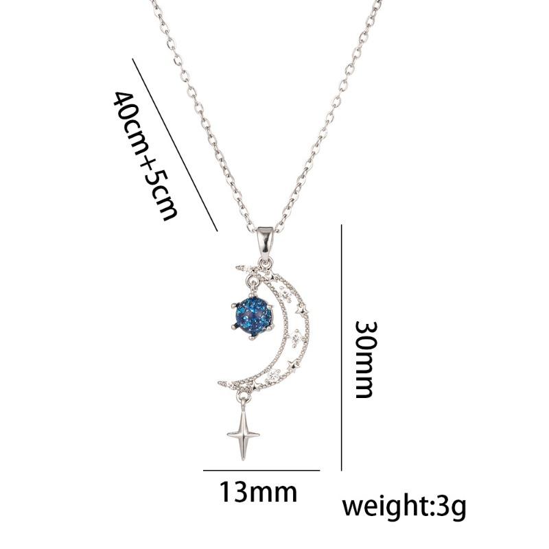 Specially for titanium steel planet starry sky non-fading necklace women's fashion personality versatile high-end sense collarbone chain jewelry