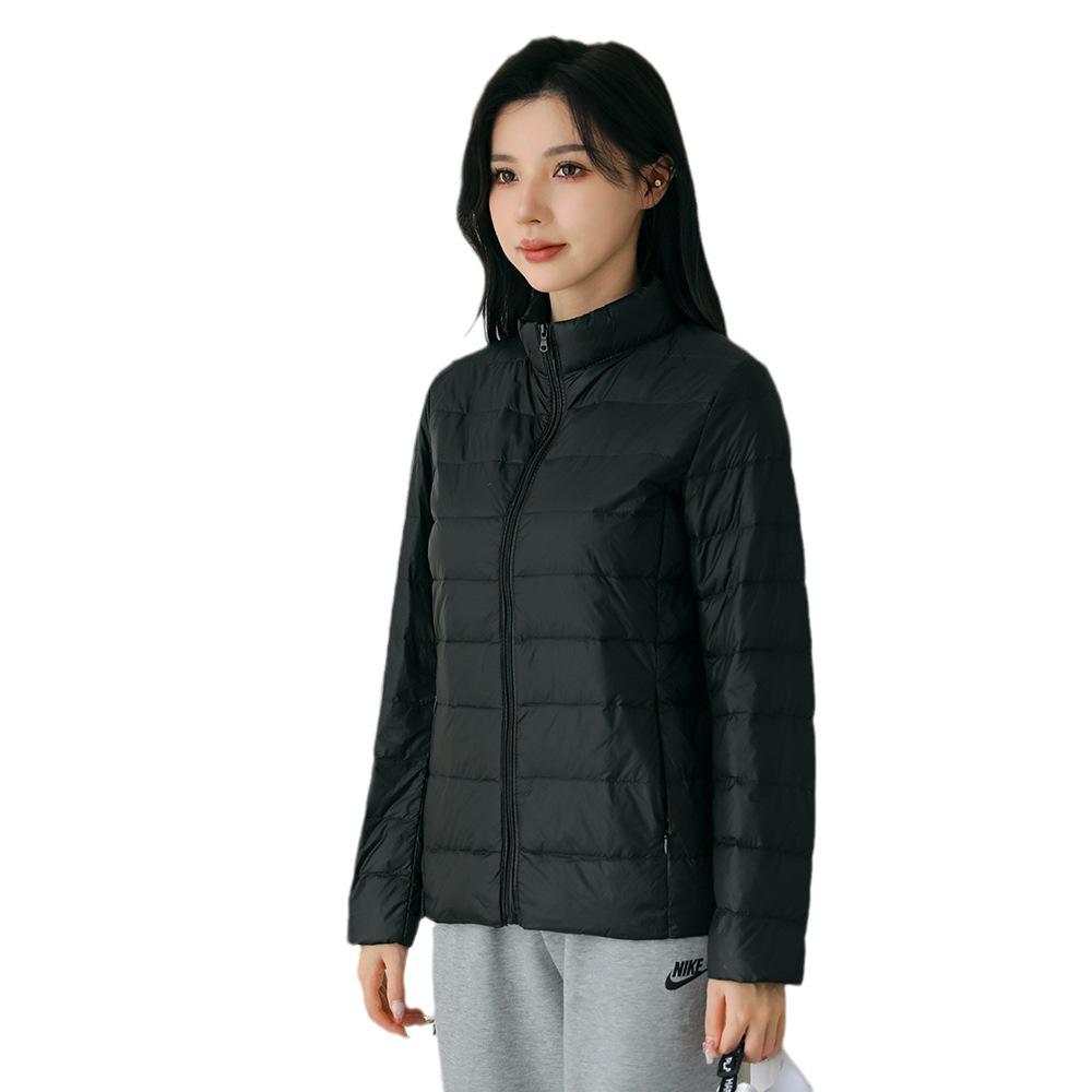 Women Short Slim Fit Puffer Jackets Spring Female Ultra Lightweight Packable Warm Coat Portable Outwear Coats