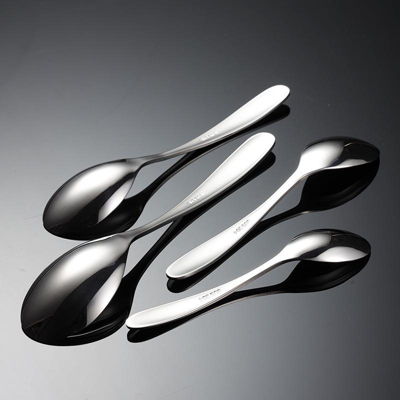 Furculiță și lingură pentru mâncare occidentală din oțel inoxidabil 304, tacâmuri cu specificații multiple, lustruire oglindă, cadou corporativ, furculiță pentru fructe 028