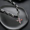 Kreuzkette Herren Titanstahl Nicht Verblassend Hochwertiges Gefühl Vielseitiges Persönlichkeitsdesign Sommer Accessoires Damen Trend Einfacher Schmuck