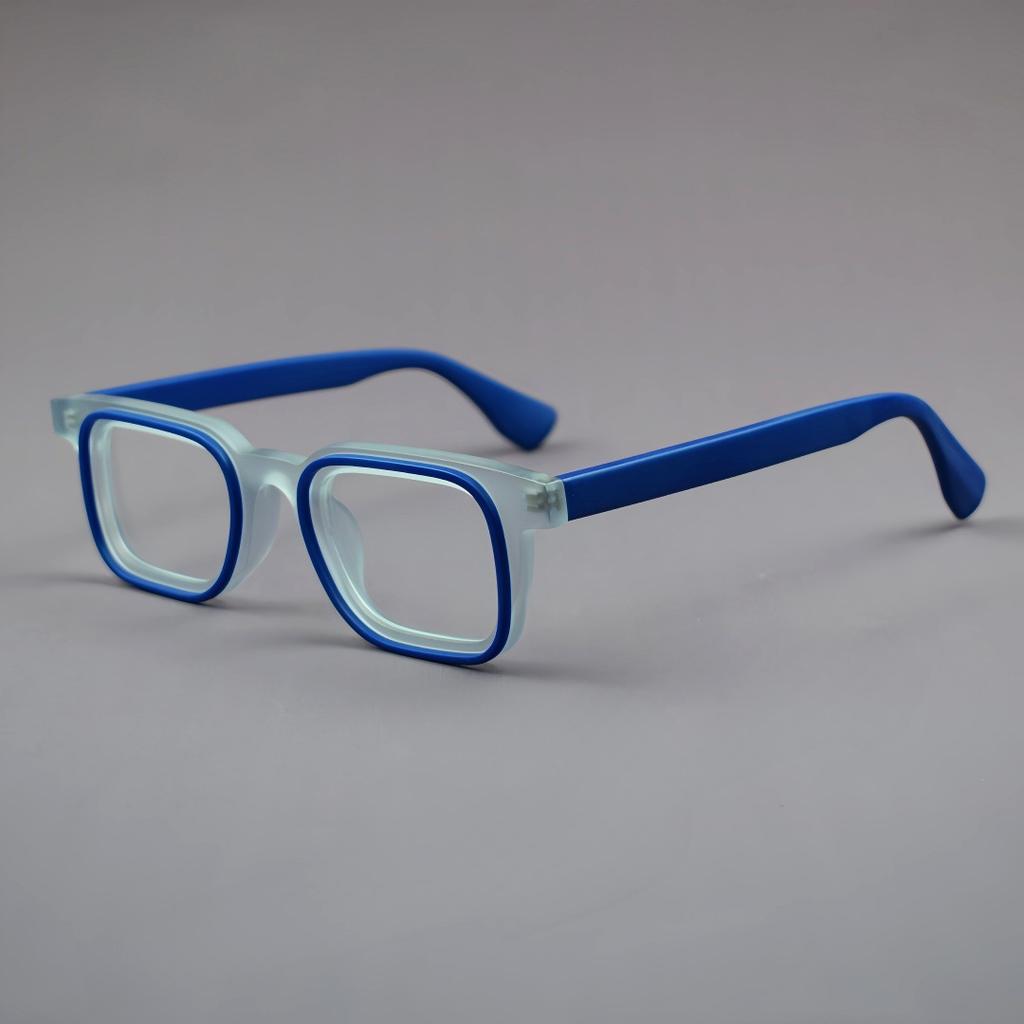 2026 High Quality Acetate Dual-Circle Splicing Glasses Frame Women Optical Eyeglasses Men Anti Blue Light Prescription Eyewear
