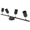 Tracking Lights Ceiling LED 4 60W Adjustable Angle Foldable Matte Black 4 Light Tracking Lighting for Bedroom Hotel