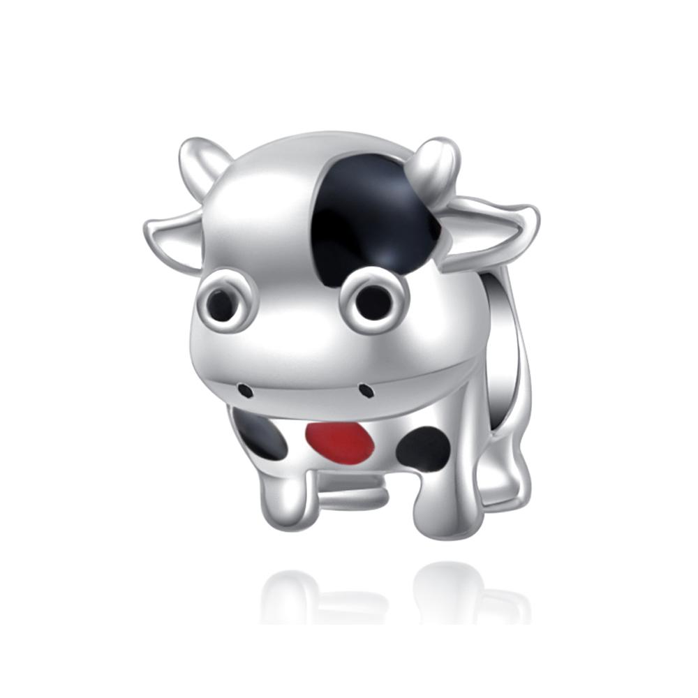 New Copper Lion Black Cat Cow Leopard Snake Owl Charm Bead Fit For Original Bracelet Necklace Diy Women'S Boutique Jewelry