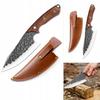 Sharp Kitchen Knife Damascus Style Case Outdoor Kitchen