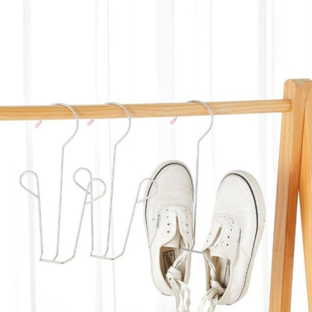 Hanging Shoe Drying Rack Stainless Steel Drying Shoe Hook Portable Shoe Rack