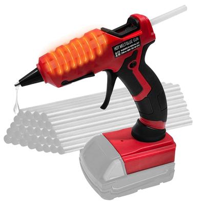 Bezprzewodowy pistolet do kleju na gorąco z 30 szt. lasek kleju 7 mm Szybkie podgrzewanie 30 s Naprawa DIY dla akumulatora litowo-jonowego Milwaukee 18 V (Brak baterii)