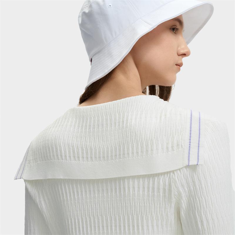 New FILA Knitwear Women's Steam White F11W431410FIV