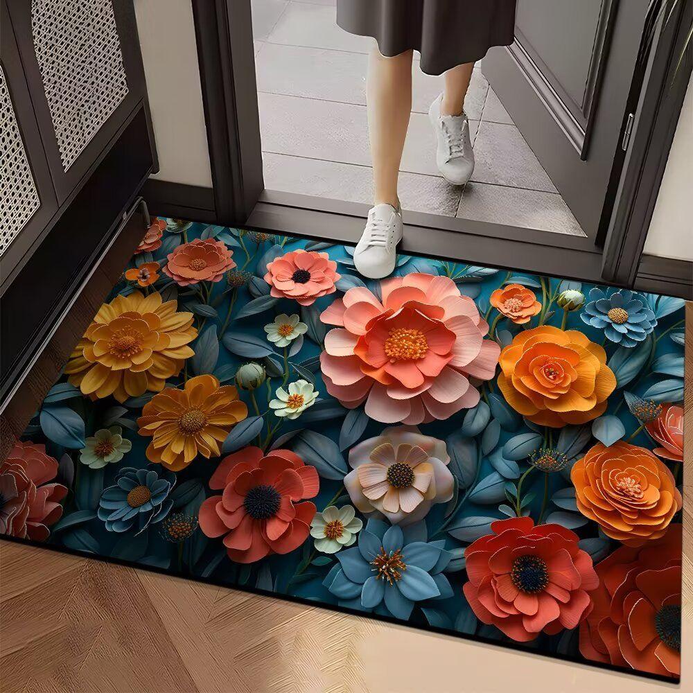 

Впитывающий коврик для ванной комнаты и туалета, противоскользящий и износостойкий коврик для ног, коврик для входной двери 40cm*60cm