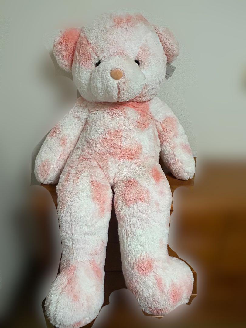 

[Б/У] Очень большая розовая плюшевая игрушка-мишка