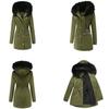 Women Warm Hooded Long Winter Parka Coat Fleece Lined Padded Thickened Military Puffer Jacket Faux Fur Overcoat Casual Fashion Outerwear New