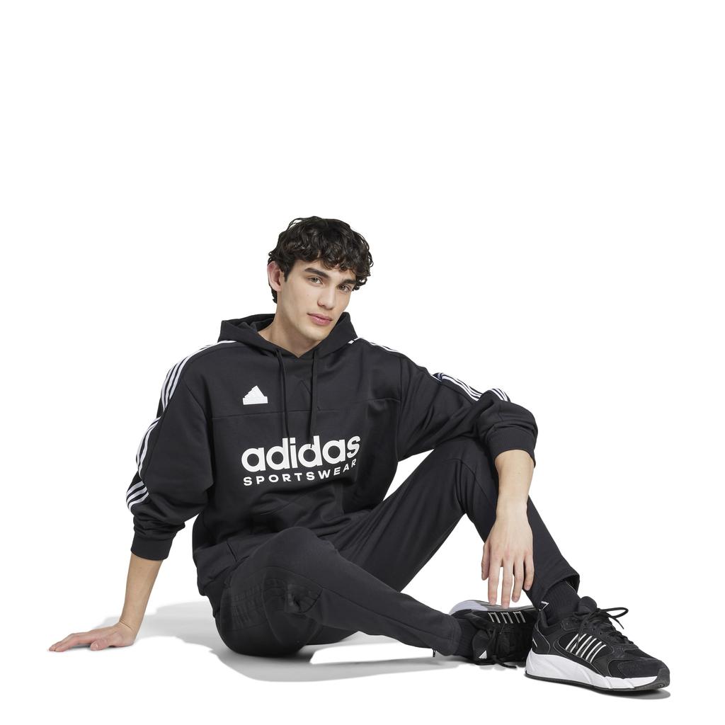 Adidas Tiro Size Small Men's Fleece-Lined Sweatshirt, JSO38, Black/White (IW5936),