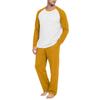 Men's Pajama Set Long Sleeve Loungewear for Sleep and Relaxation