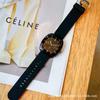 Silicone Watch Strap Mens Quartz Watch With Mineral Glass For Business Style Office Use