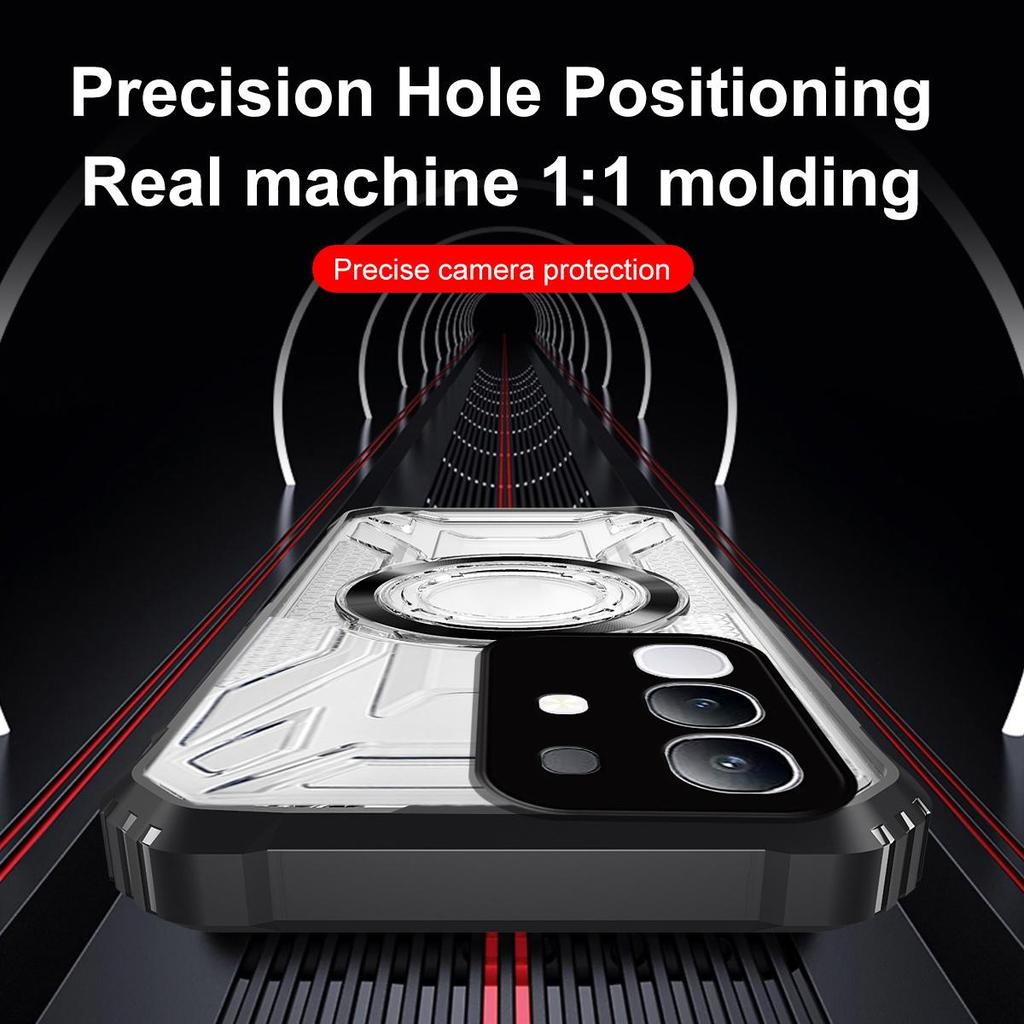 Battle Shadow Series Armor Phone Case for Vivo Y29 4G Shockproof Anti‑Drop Protective Cover