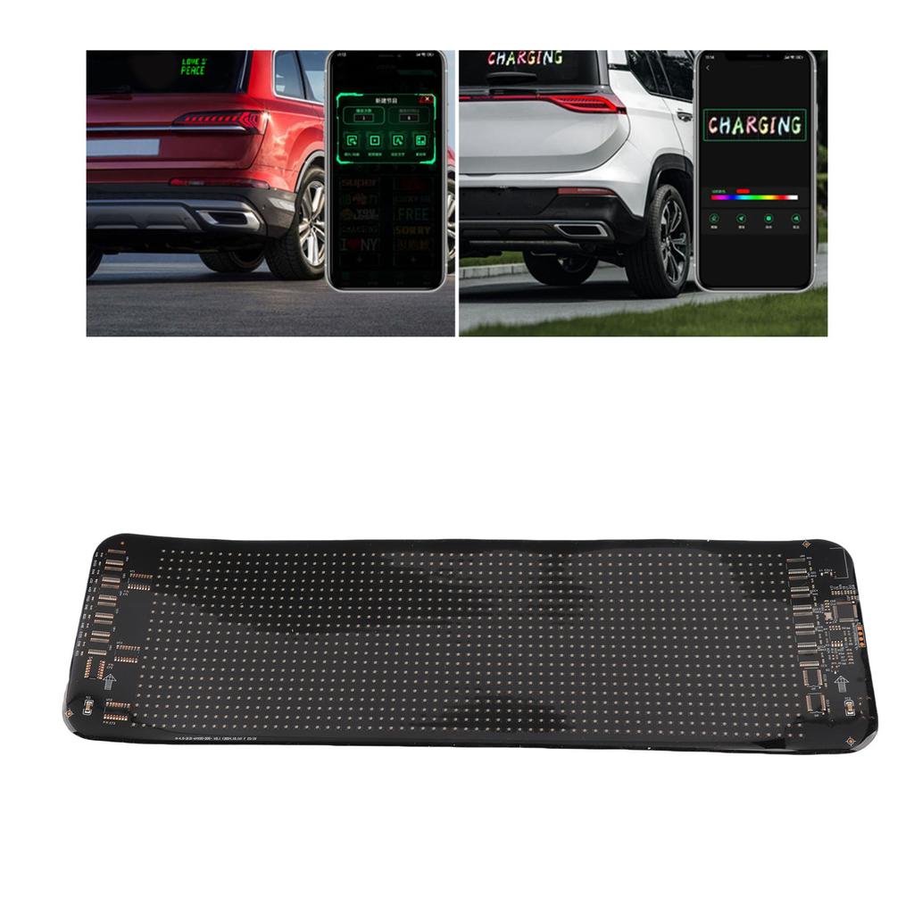 Programmable LED Sign 64X20 Dots   13.7X4 Inch Mobile APP Remote Control Scrolling LED Sign for Car Dealership