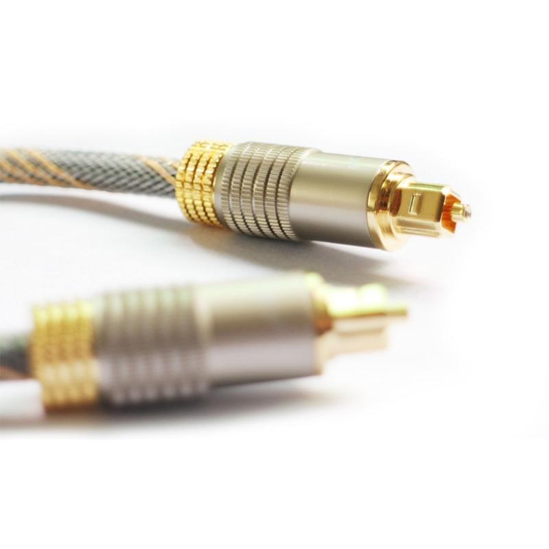 Digital Optical Audio Cable Male to Male SPDIF Cable with Nylon Braided Fiber Optic Cord for Home Theater Soundbar TV