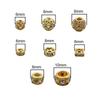 Crystal Rhinestone Metal Space Beads Loose Spacer Beads for Earring Bracelet NecklaceKeychain DIY Jewelry Findings Making Accessories