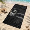 Collingwood Football Club Benutzerdefinierte Namens-Strandtücher dienen auch als Badetücher Sommer-Essential ein Muss für draußen den Strand und den Pool