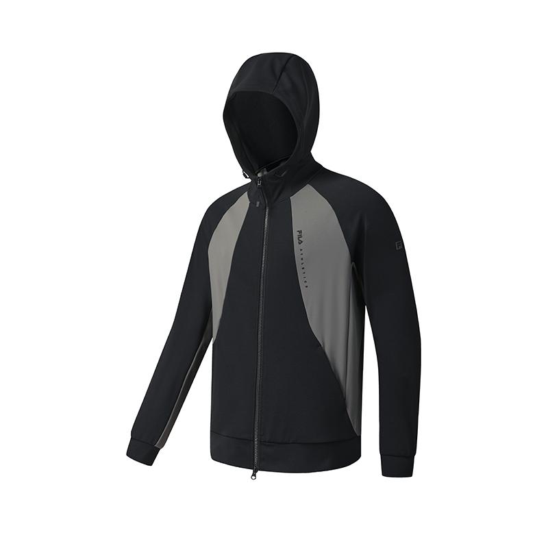 FILA Fitness Jackets Men s Pitch Black Hooded Moderate Other A11M541501FBK 175/96A/L