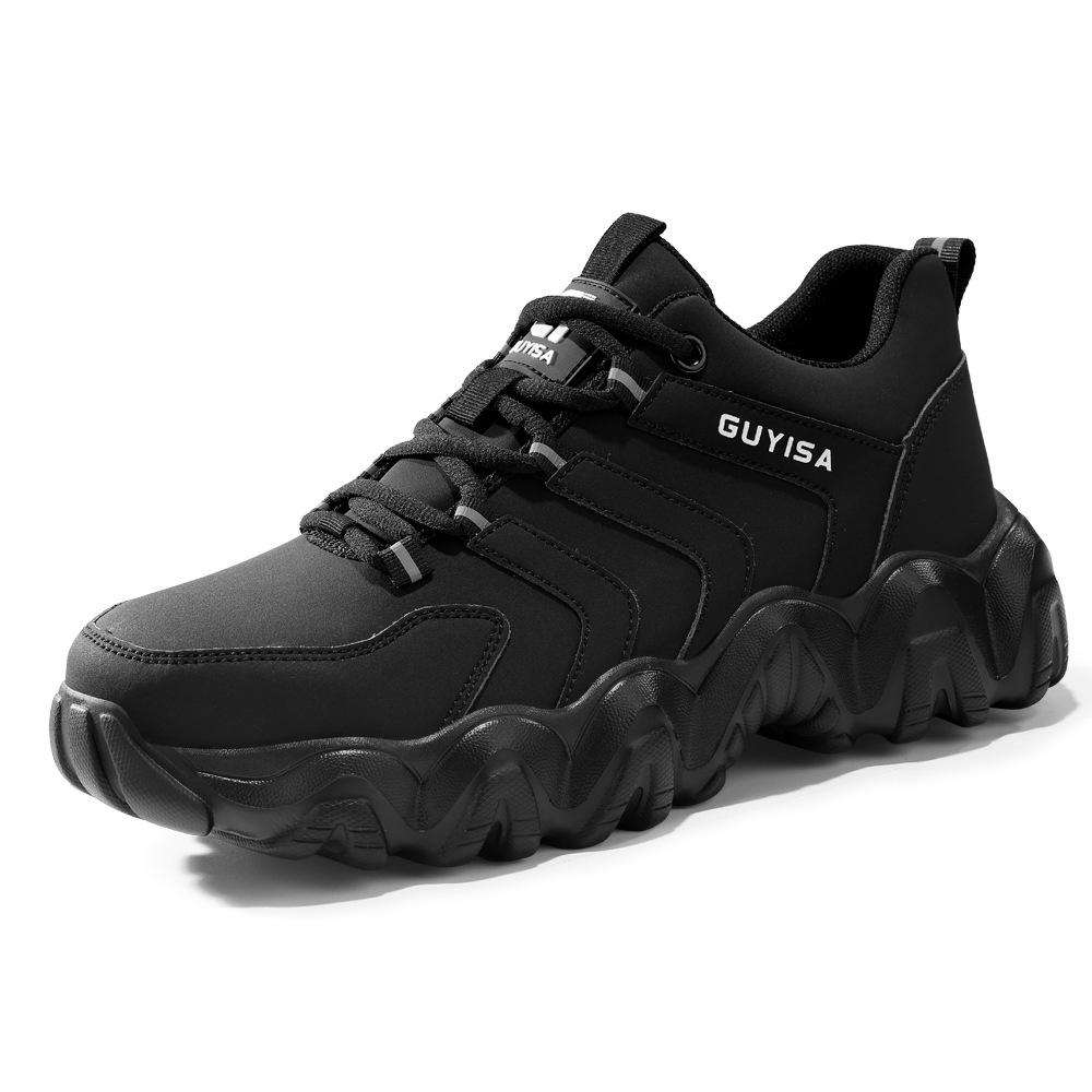 Four Seasons Labor Insurance Shoes Men's Anti-smash and Anti-piercing Steel Head Safety Shoes Waterproof, Comfortable and Lightweight, Long Standing