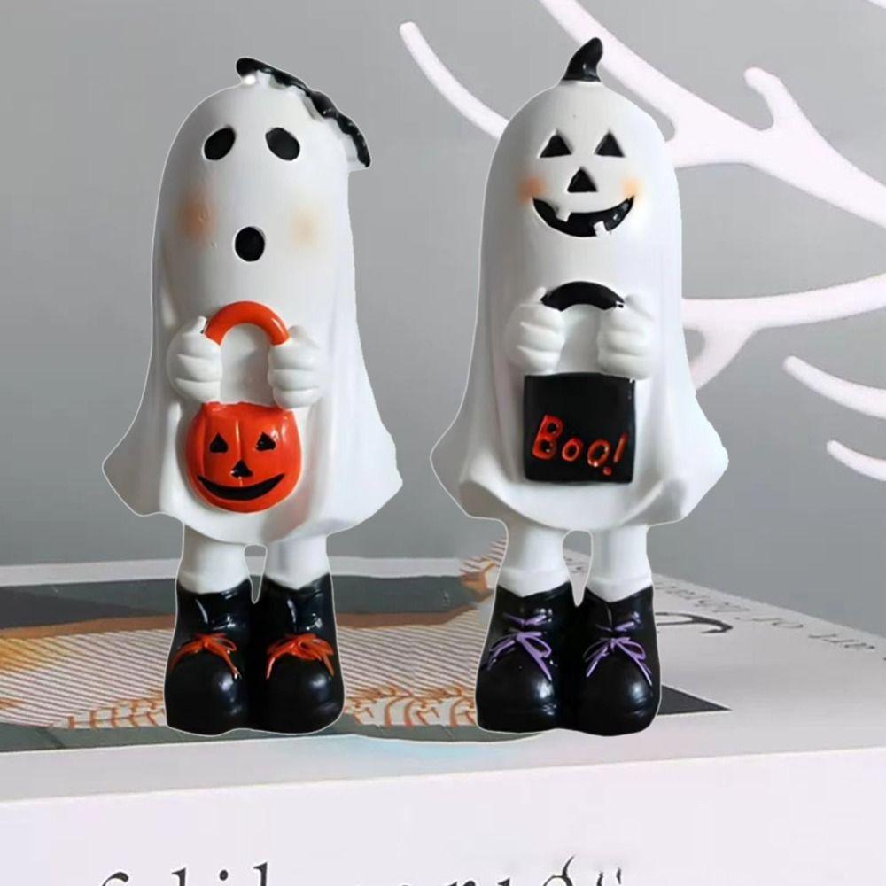 Halloween Themed Cartoon Standing Ghost Ornament Ghost Halloween Decoration  Kids Birthday Gift