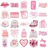 50 Pink Girly Cartoon Stickers for Books, Suitcases, and Diaries