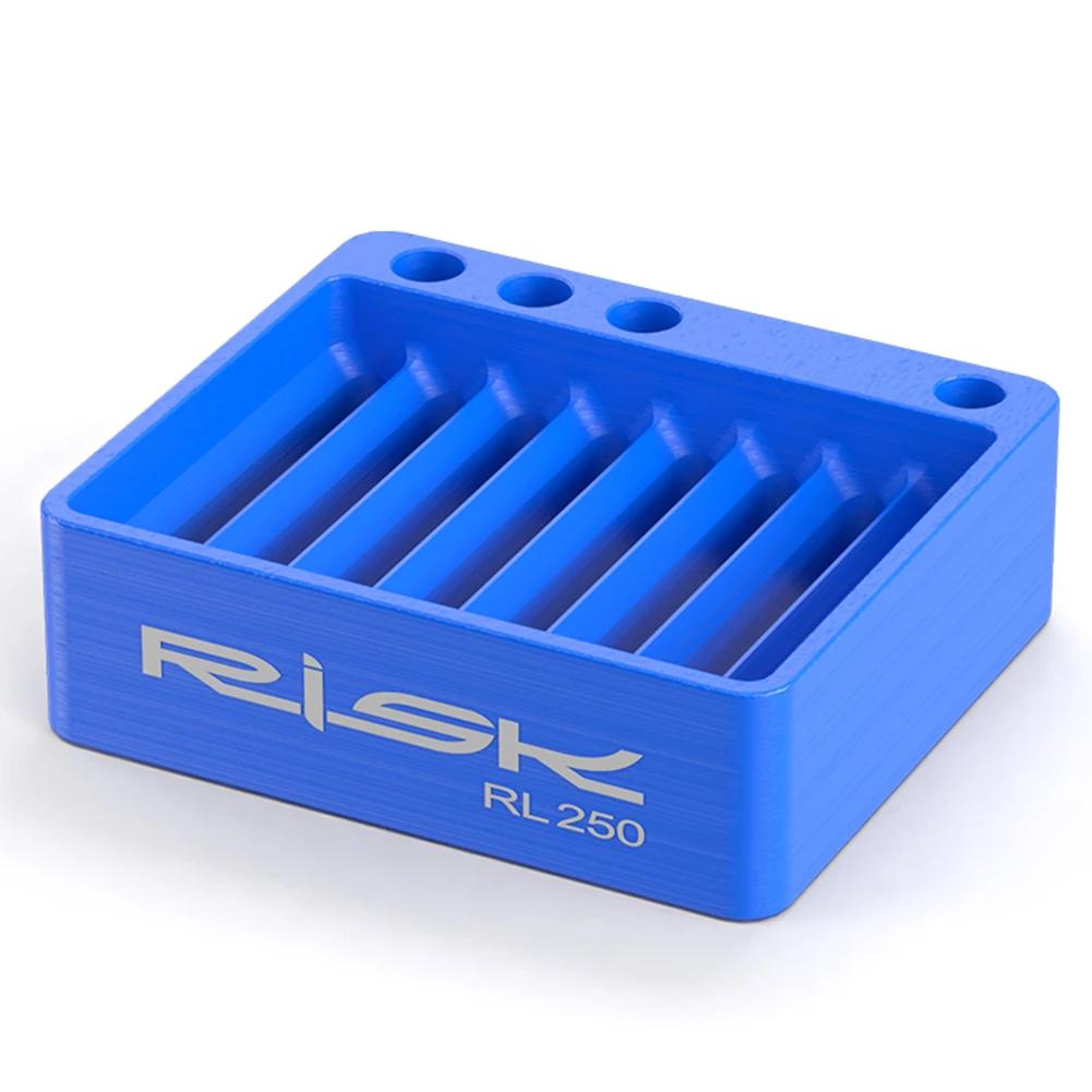 

RISK Spoke Nipple Shuffler Box Quick Sorting Tool Box Bicycle Spoke Nipples Arrangement Tool Box Bicycle Wheel Building Tool синий