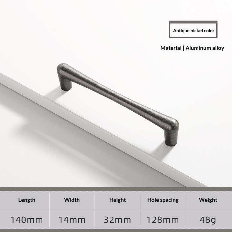 Vintage And Minimalist Antique Nickel Color Copper Brown Furniture Handles Cabinets Drawers Wardrobes Door Handles