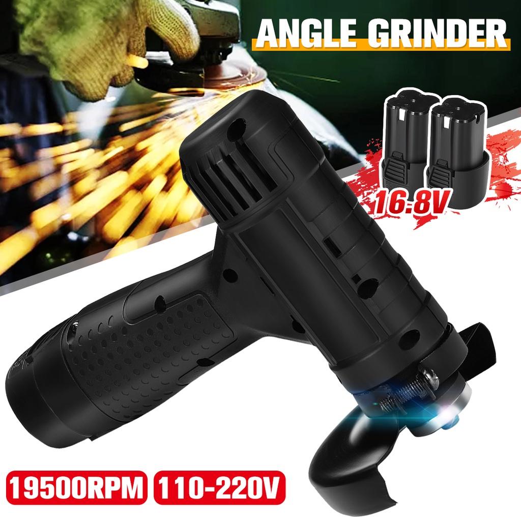 Cordless Angle Grinder Grinding Tools Household Handheld Polishing Cut Off Tool Metal Wood Cordless Brushless Cutter 16.8V