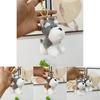 Adorable Schnauzer Plush Keychain Cute Dog Stuffed Animal Bag Charm