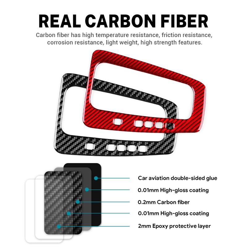 Real Soft Carbon Fiber For 2015 2016 2017 2018 Ford Focus SE Car Gear Shift Panel Sticker LHD Interior Trim Accessories.
