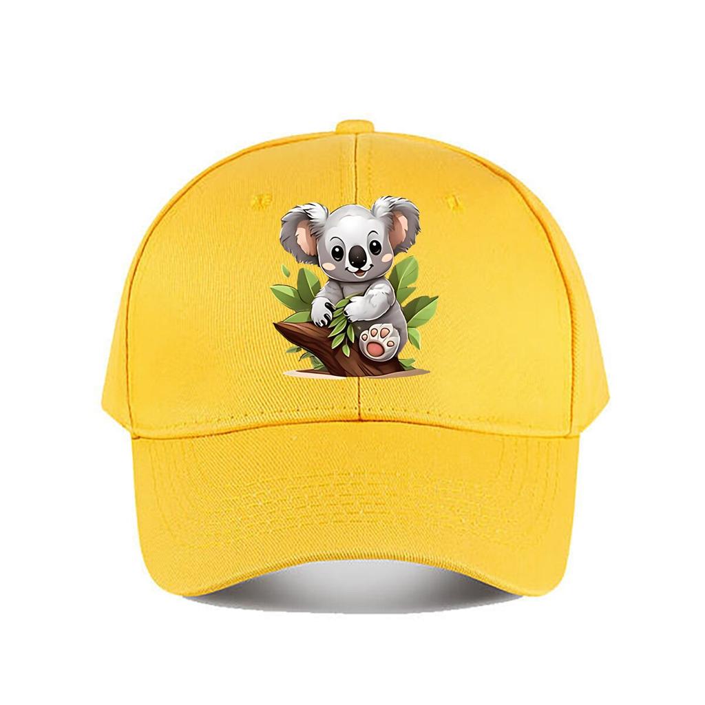 Cute Cartoon Koala Plush Toy Kids Room Decor Baseball Cap Fashion Unisex Sunhat Womens Outdoor Sports Snapback Cap