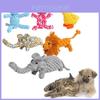 Brinquedos Artesanais de Animais de Estimação Para Cães Apresentando Corda de Algodão Colorida Durável Para Roer Pato Girafa Alce Ideal Para Brincadeiras Interativas