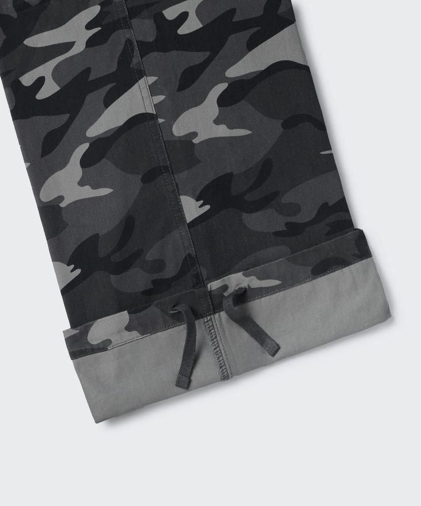 Musinsa Standard Camouflage Extra Wide Cargo Pants [Dark Grey/Camo]