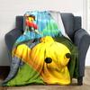Cute Alien Abduction Adventure Flannel Blanket Super Soft Warm Cozy Blanket for Sofa Bed Office Travel All‑Season Home Decor Gift