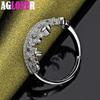 925 Sterling Silver AAA Zircon Crown Ring Jewelry